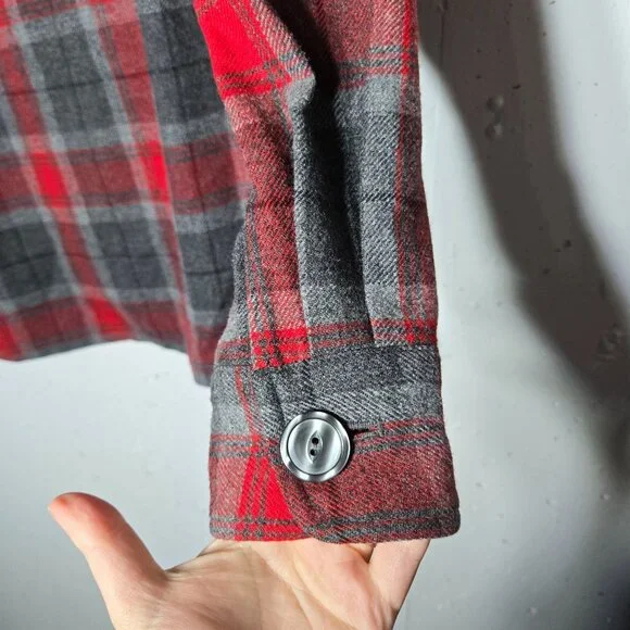 Pendleton Womens Buffalo Plaid Limited Edition 49er Jacket Large Wool Holiday - Picture 3 of 10